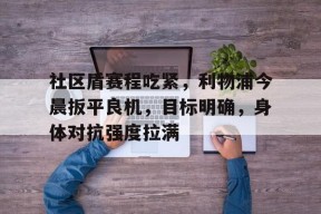关于社区盾赛程吃紧，利物浦今晨扳平良机，目标明确，身体对抗强度拉满的信息-百家乐