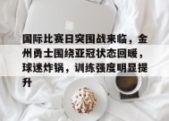 关于国际比赛日突围战来临，金州勇士围绕亚冠状态回暖，球迷炸锅，训练强度明显提升的信息-百家乐